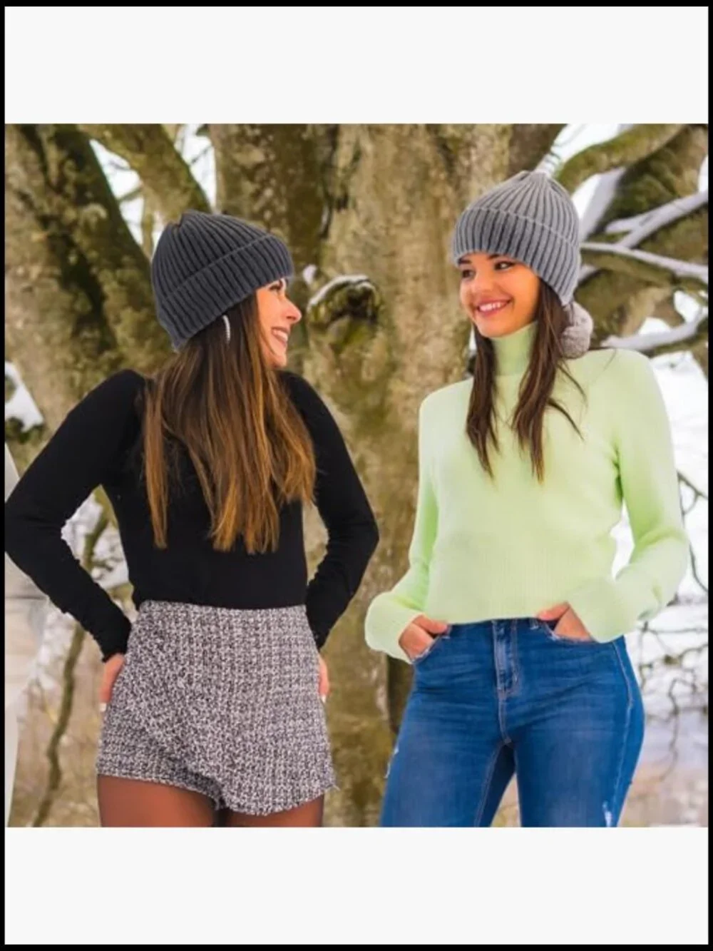 Fleece Lined Beanie Hat & Touchscreen Gloves Set - 12 Pcs